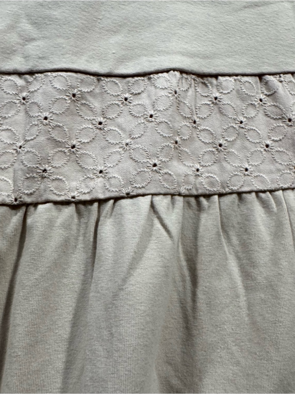 Liz Claiborne Taupe Tiered Maxi Skirt with Eyelet Panels - Picture 6 of 13
